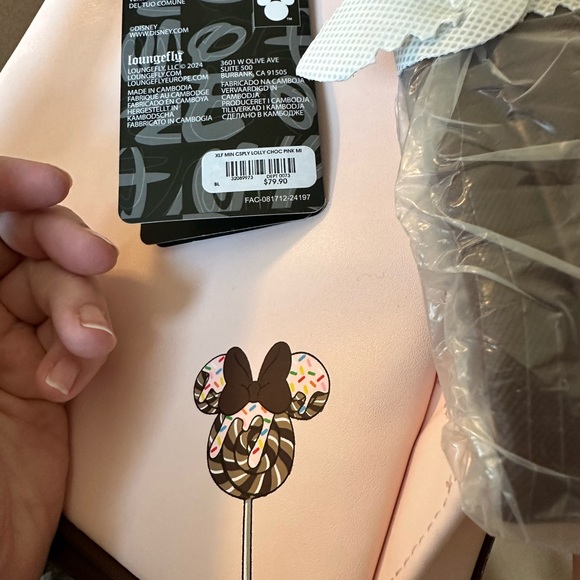 Disney Pink and Brown Bag with Mickey Mouse Ears - Picture 4 of 4